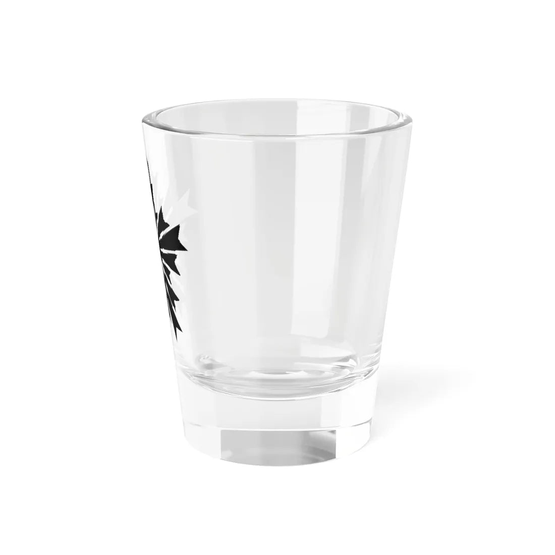 Asahikage No background and Black color drawing (Japan) (Coat of Arms) Shot Glass 1.5oz - Go Mug Yourself