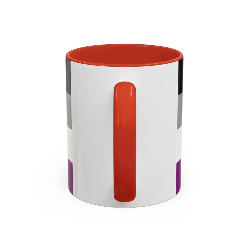 Asexual Pride Flag - Accent Coffee Mug - Go Mug Yourself
