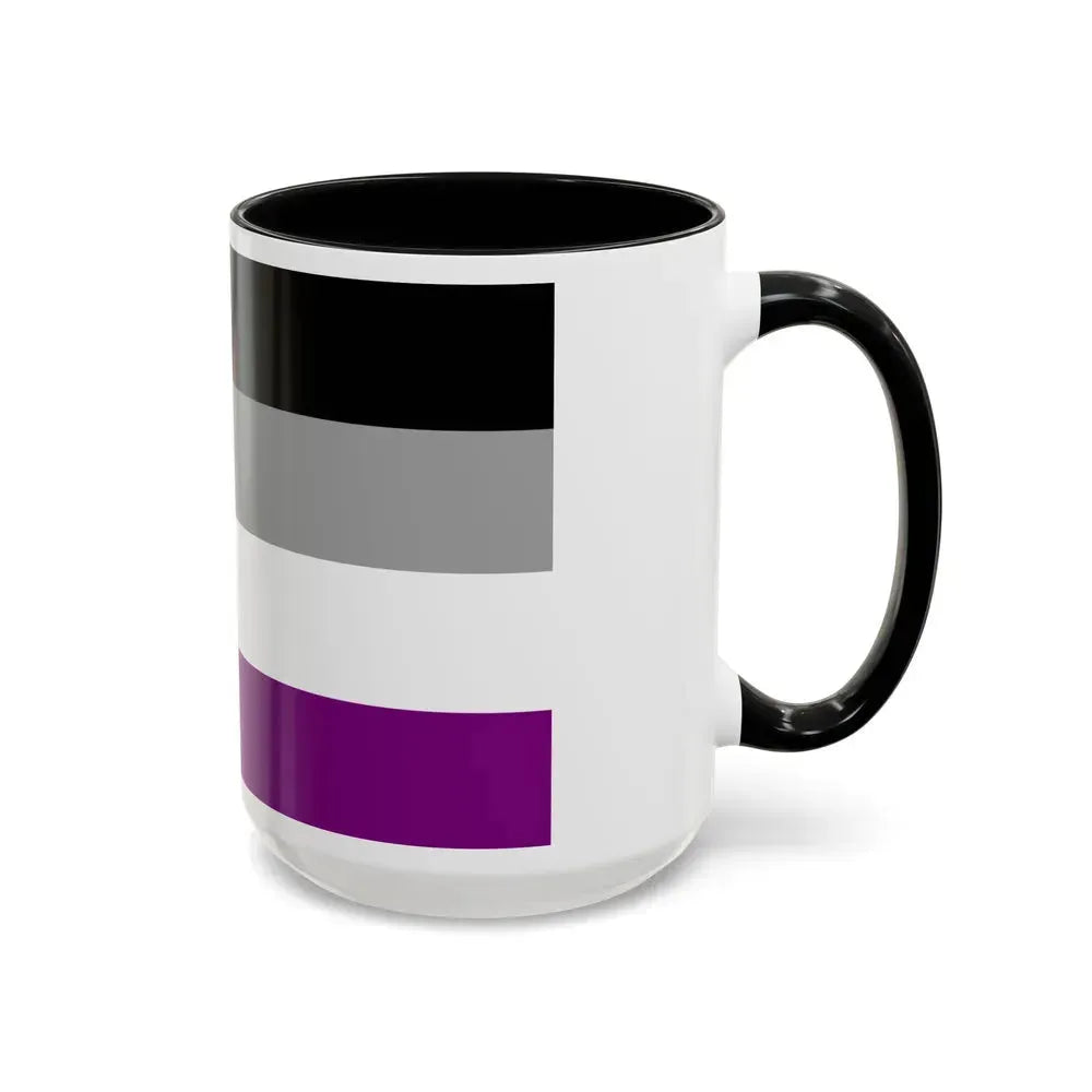 Asexual Pride Flag - Accent Coffee Mug - Go Mug Yourself
