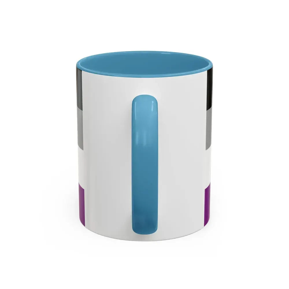 Asexual Pride Flag - Accent Coffee Mug - Go Mug Yourself