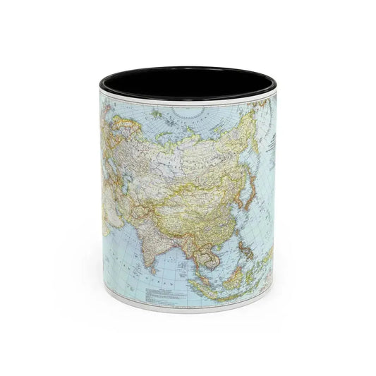 Asia and Adjacent Areas (1942) (Map) Accent Coffee Mug 11oz Black - Go Mug Yourself