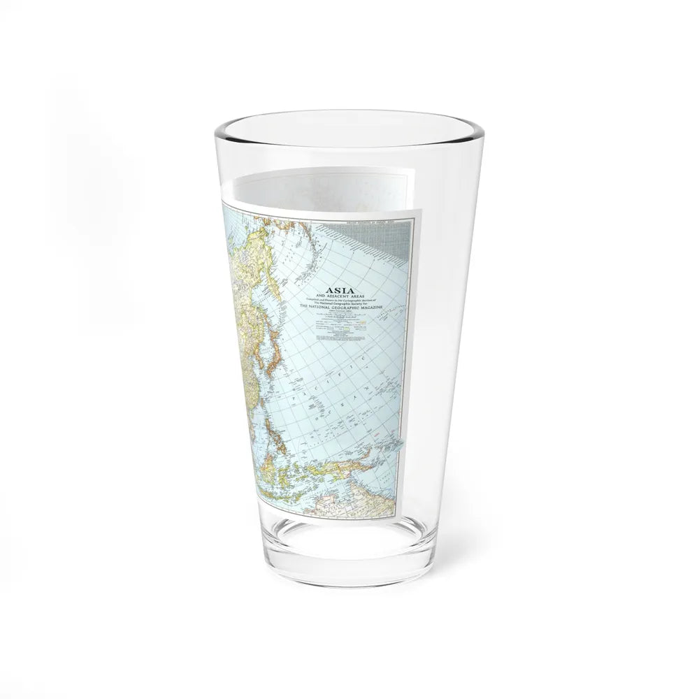 Asia and Adjacent Areas (1942) (Map) Pint Glass 16oz-Go Mug Yourself