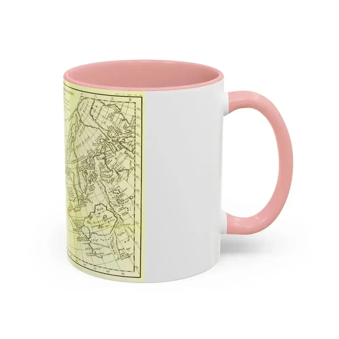 Asia - Carte Generale des Decouvertes (1892) (Map) Accent Coffee Mug - Go Mug Yourself