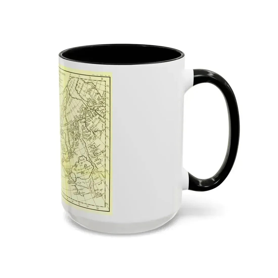 Asia - Carte Generale des Decouvertes (1892) (Map) Accent Coffee Mug - Go Mug Yourself