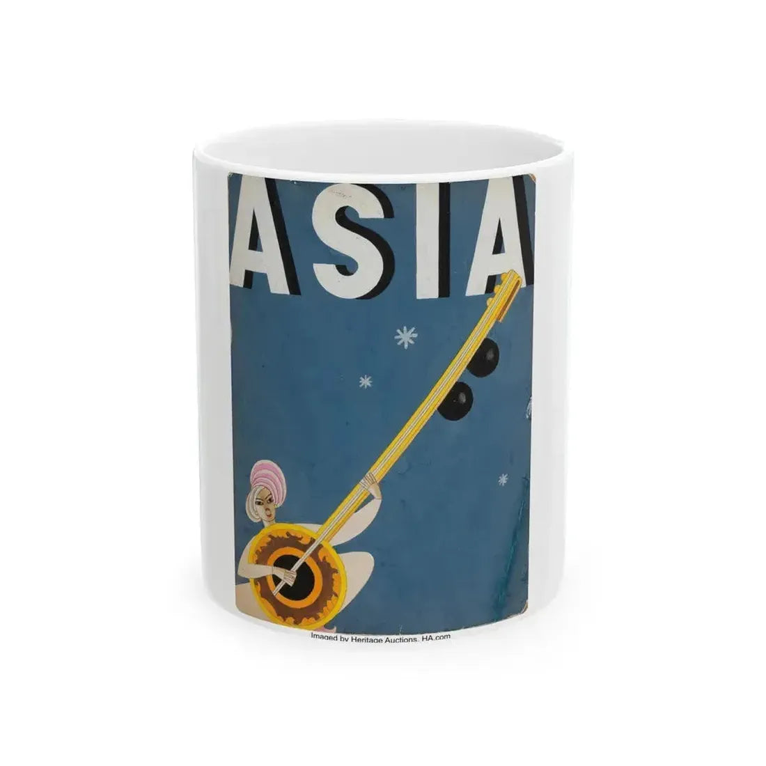Asia magazine cover, December 1933 - White Coffee Mug 11oz - Go Mug Yourself