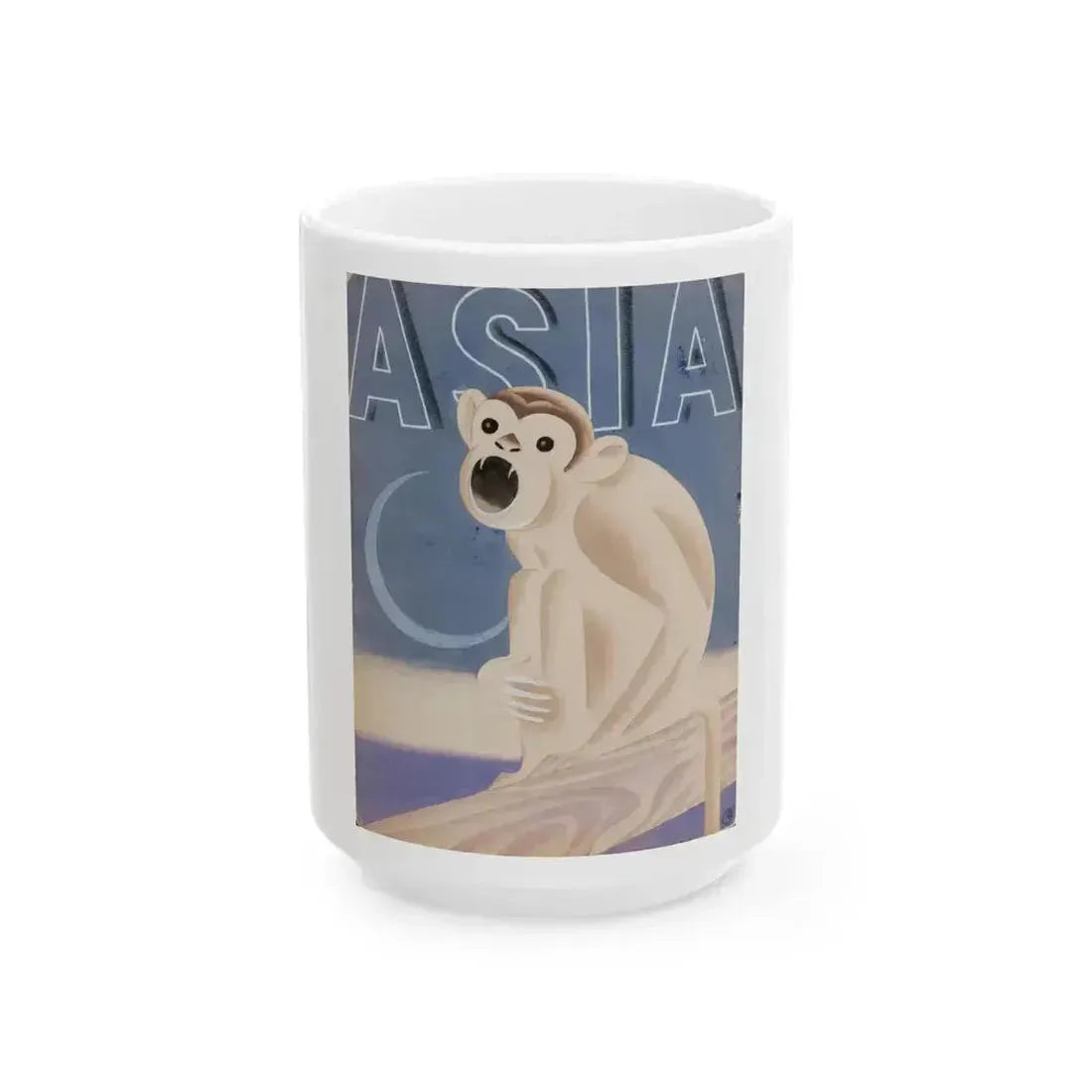 Asia magazine cover, July 1935 - White Coffee Mug 15oz - Go Mug Yourself