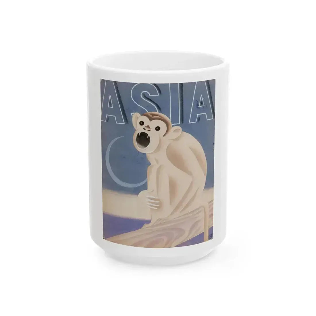 Asia magazine cover, July 1935 - White Coffee Mug 15oz - Go Mug Yourself