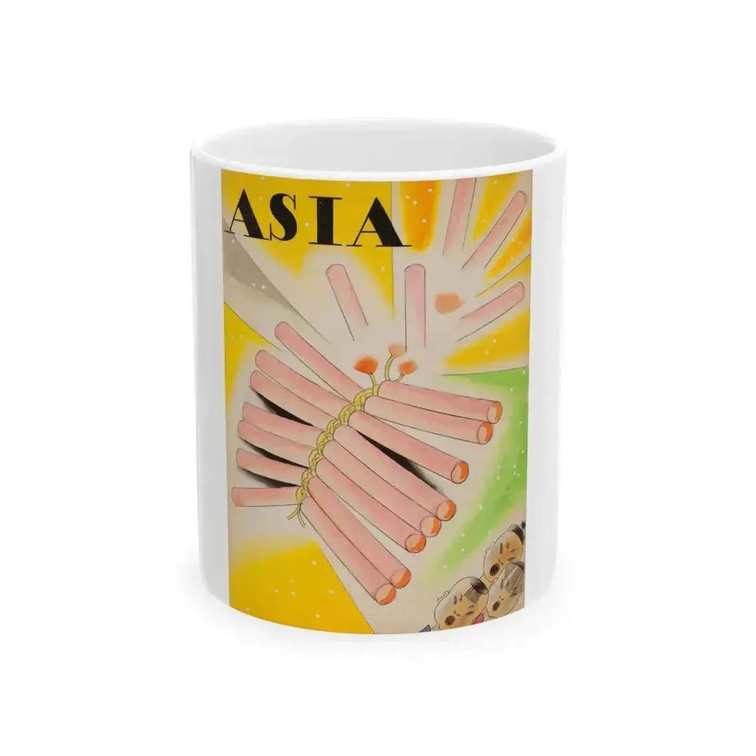 Asia magazine cover, July-August 1932 - White Coffee Mug 11oz - Go Mug Yourself