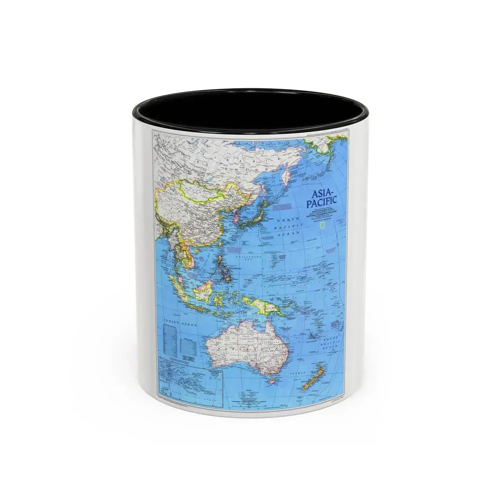 Asia-Pacific (1989) (Map) Accent Coffee Mug 11oz Black - Go Mug Yourself