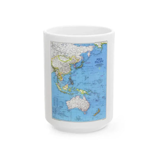 Asia-Pacific (1989) (Map) White Coffee Mug 15oz - Go Mug Yourself