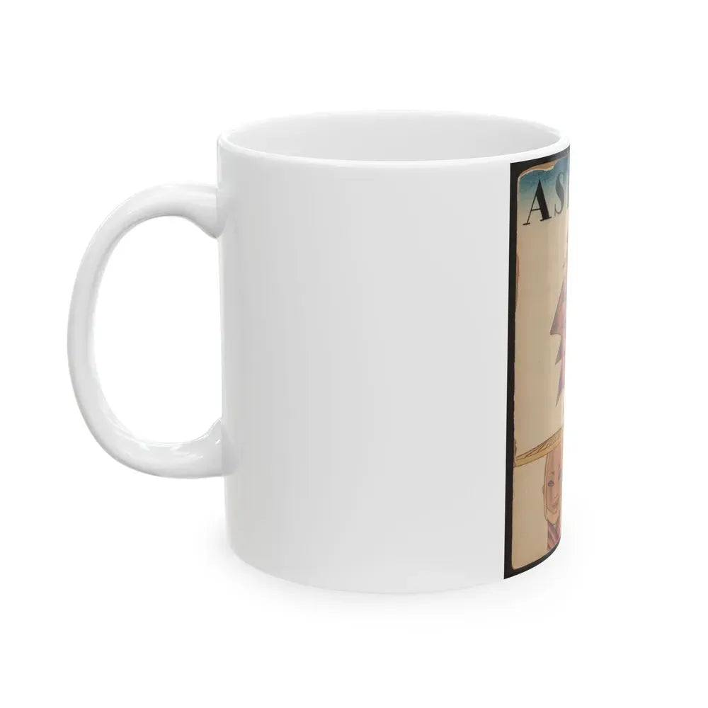 Asia, preliminary magazine cover, circa 1930s. - White Coffee Mug - Go Mug Yourself