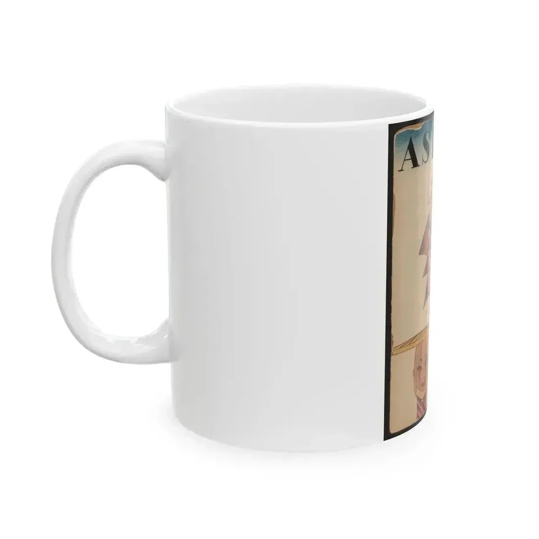 Asia, preliminary magazine cover, circa 1930s. - White Coffee Mug - Go Mug Yourself