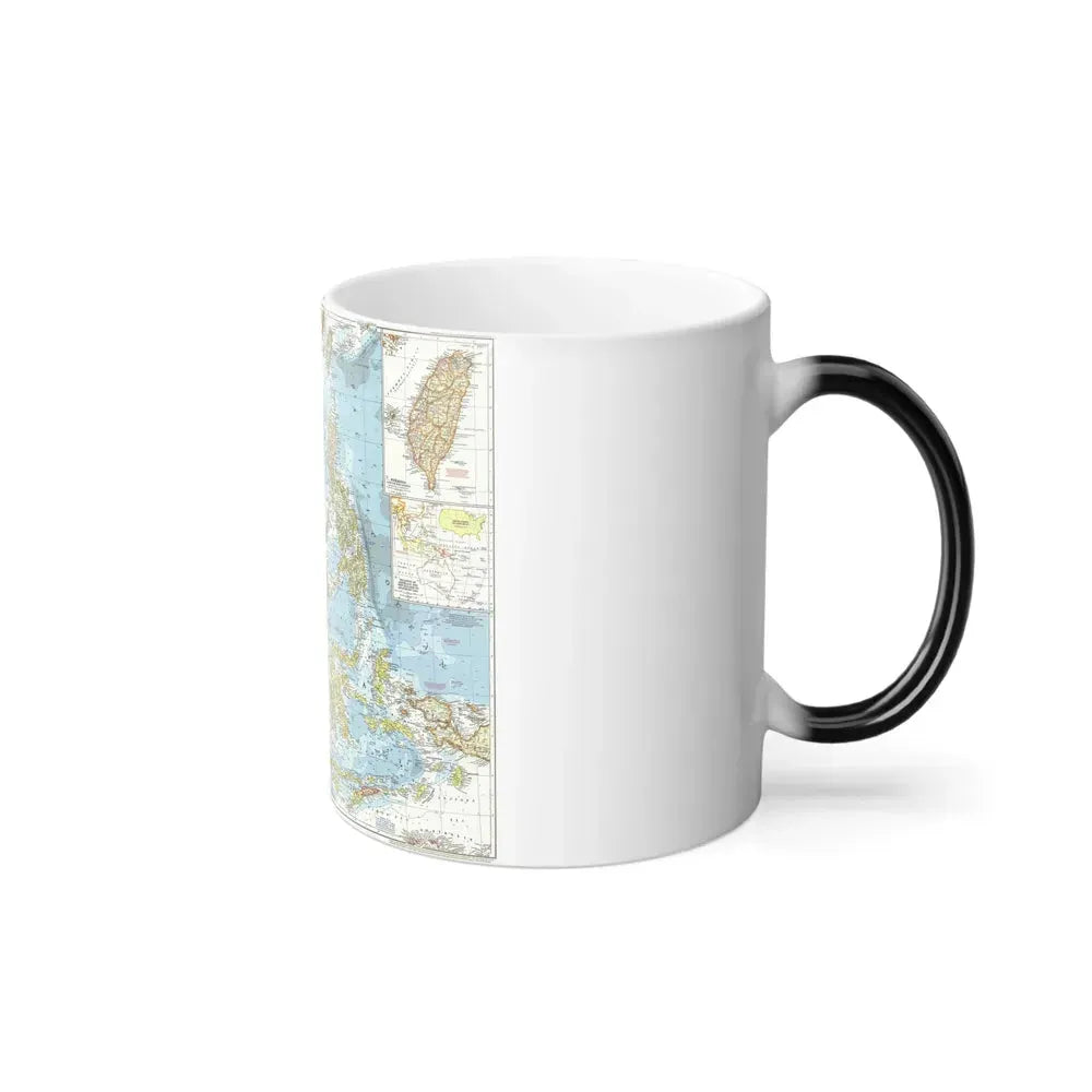 Asia - Southeast (1955) (Map) Color Changing Mug 11oz - Go Mug Yourself