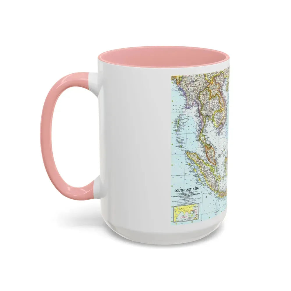 Asia - Southeast (1961) (Map) Accent Coffee Mug - Go Mug Yourself