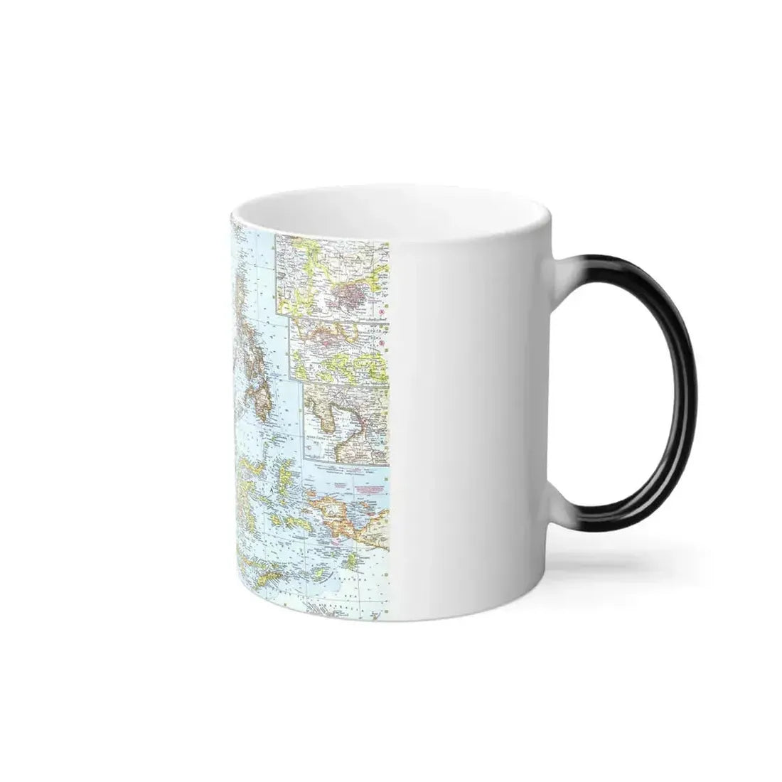Asia - Southeast (1961) (Map) Color Changing Mug 11oz - Go Mug Yourself