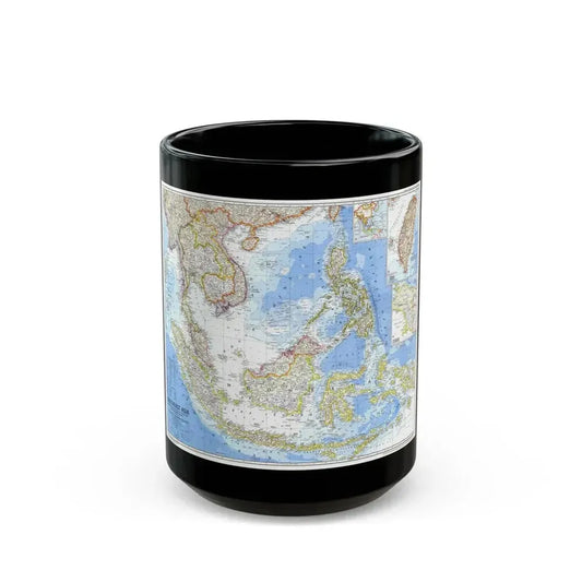 Asia - Southeast (1968) (Map) Black Coffee Mug 15oz - Go Mug Yourself