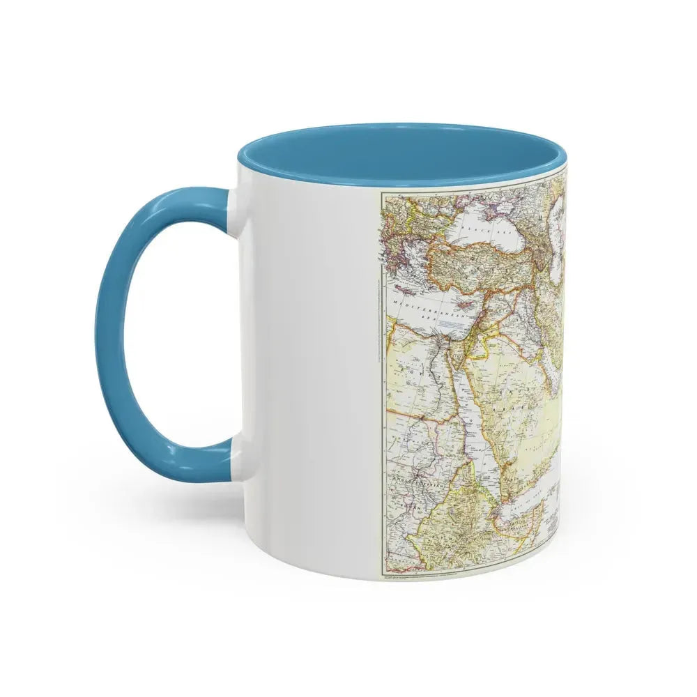 Asia - Southwest (1952) (Map) Accent Coffee Mug - Go Mug Yourself