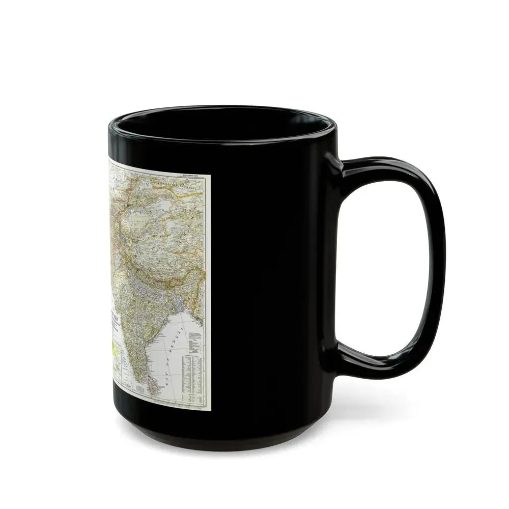 Asia - Southwest (1952) (Map) Black Coffee Mug - Go Mug Yourself