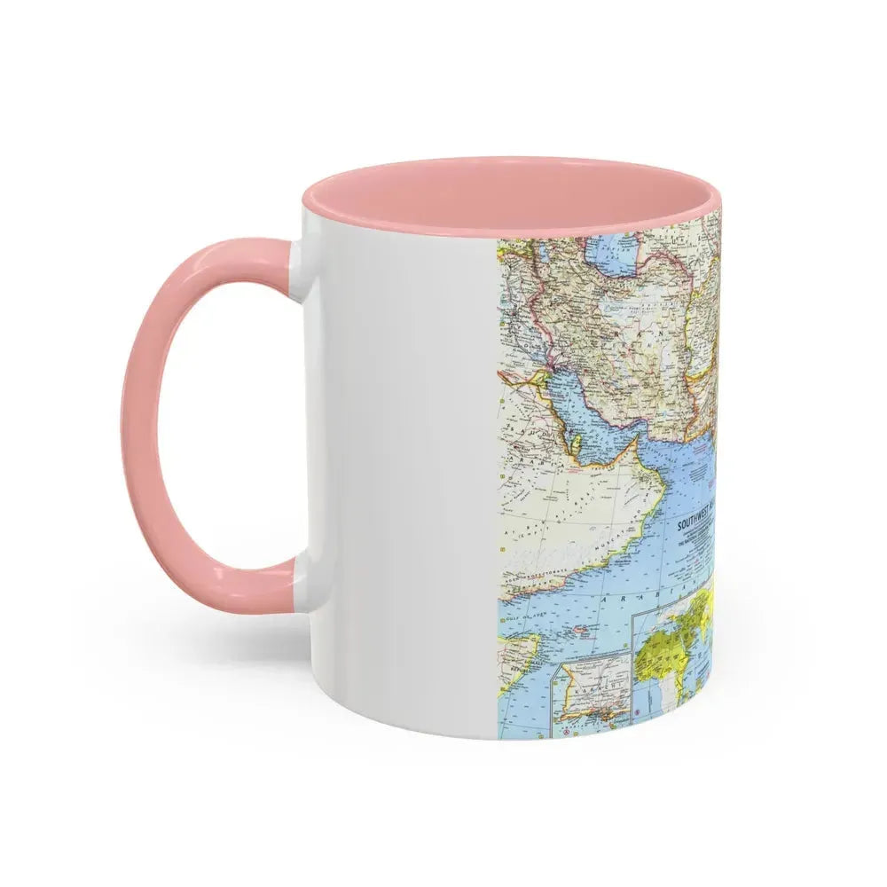 Asia - Southwest (1963) (Map) Accent Coffee Mug - Go Mug Yourself