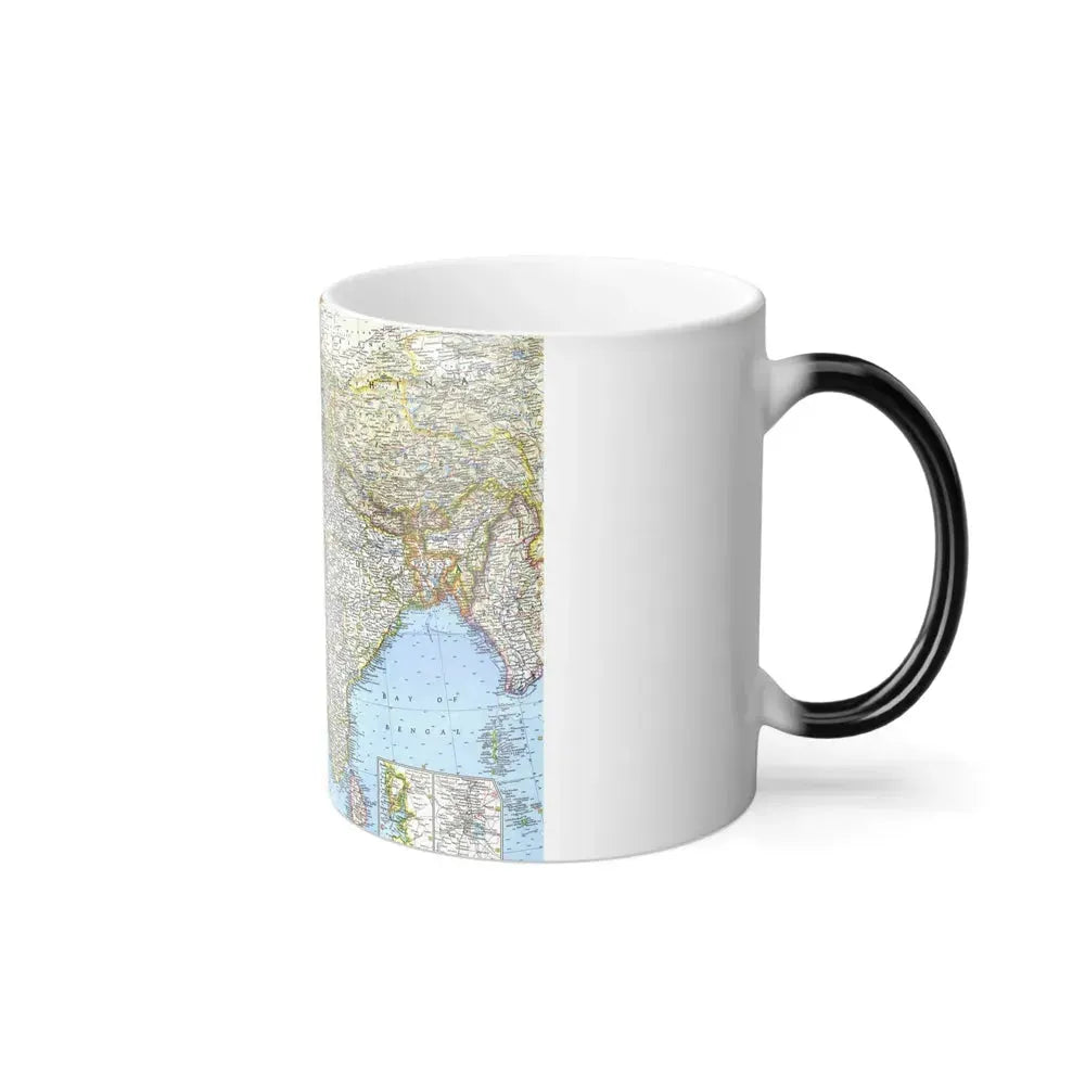 Asia - Southwest (1963) (Map) Color Changing Mug 11oz - Go Mug Yourself