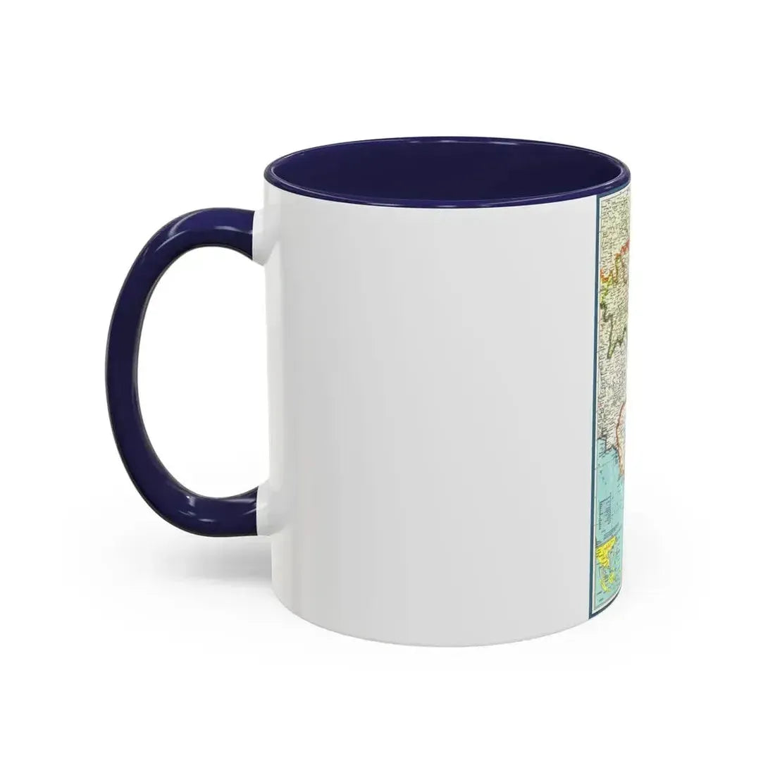 Asia - Viet Nam, Cambodia, Laos (1965) (Map) Accent Coffee Mug - Go Mug Yourself