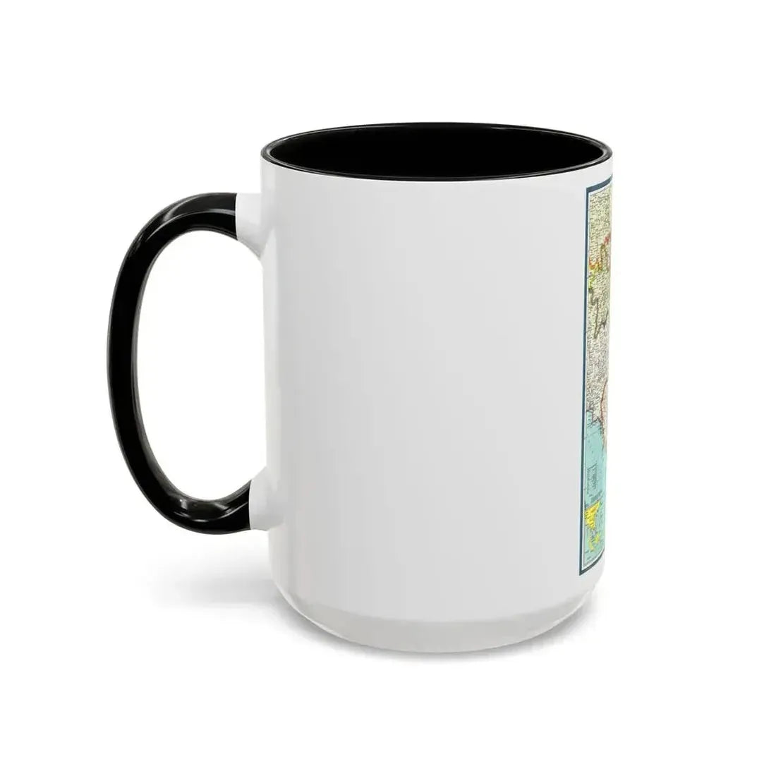Asia - Viet Nam, Cambodia, Laos (1965) (Map) Accent Coffee Mug - Go Mug Yourself