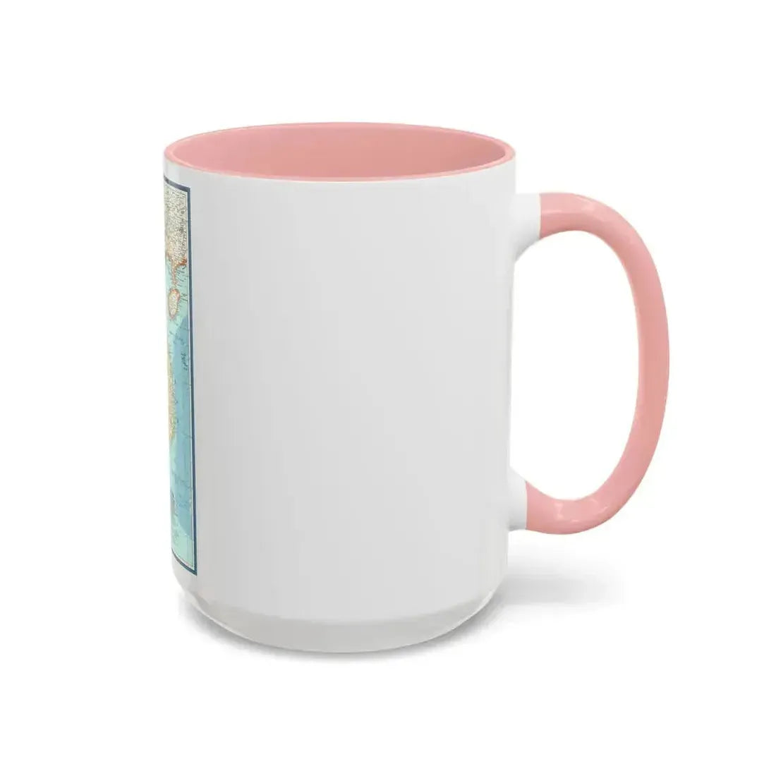 Asia - Viet Nam, Cambodia, Laos (1965) (Map) Accent Coffee Mug - Go Mug Yourself