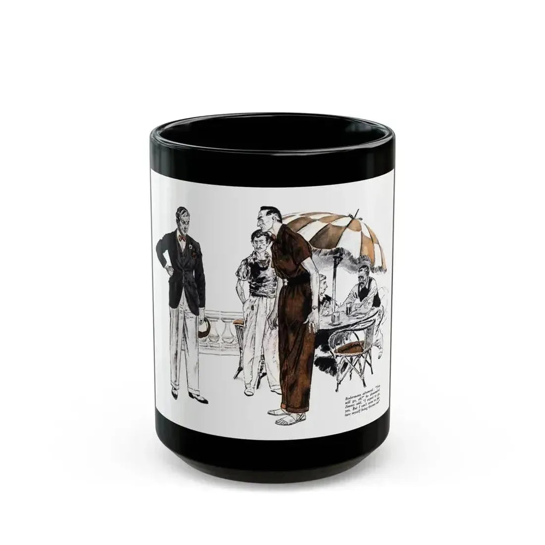 Ask Me No Questions (2), The American Magazine, June 1937 - Black Coffee Mug 15oz - Go Mug Yourself