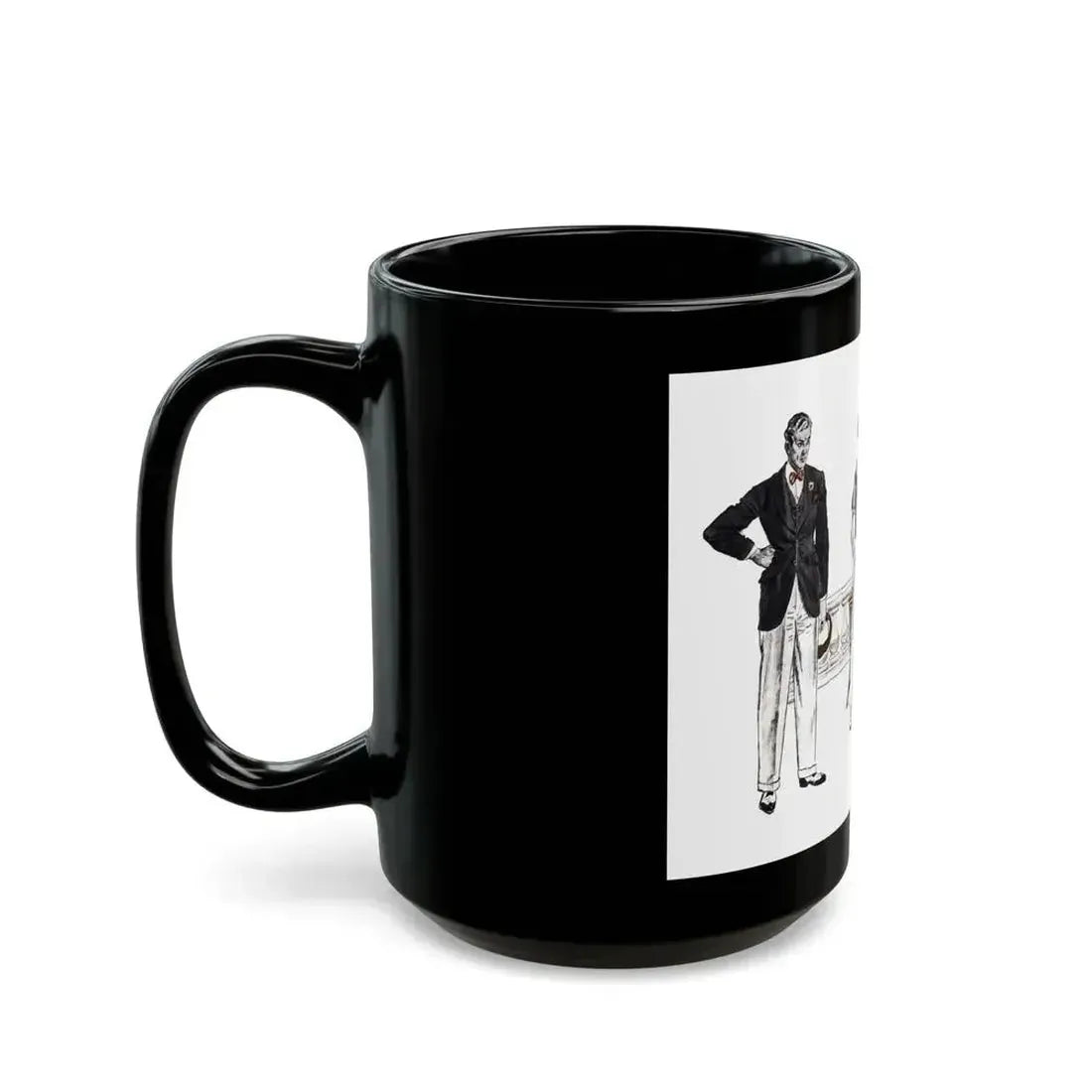 Ask Me No Questions (2), The American Magazine, June 1937 - Black Coffee Mug - Go Mug Yourself