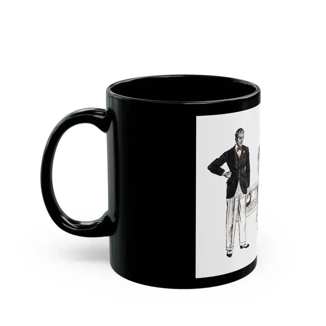 Ask Me No Questions (2), The American Magazine, June 1937 - Black Coffee Mug - Go Mug Yourself