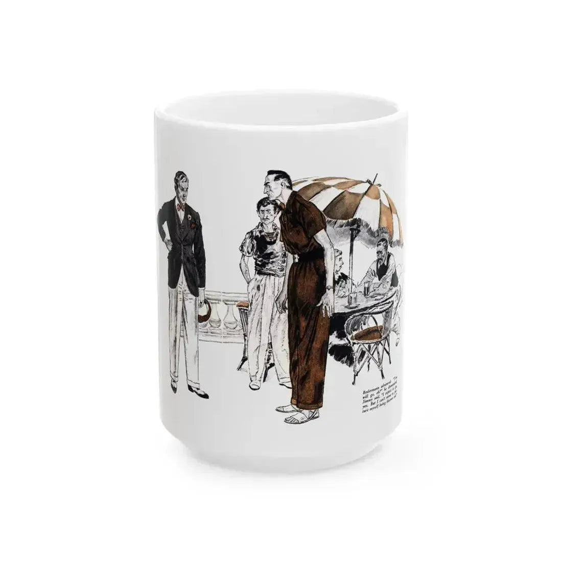 Ask Me No Questions (2), The American Magazine, June 1937 - White Coffee Mug 15oz - Go Mug Yourself