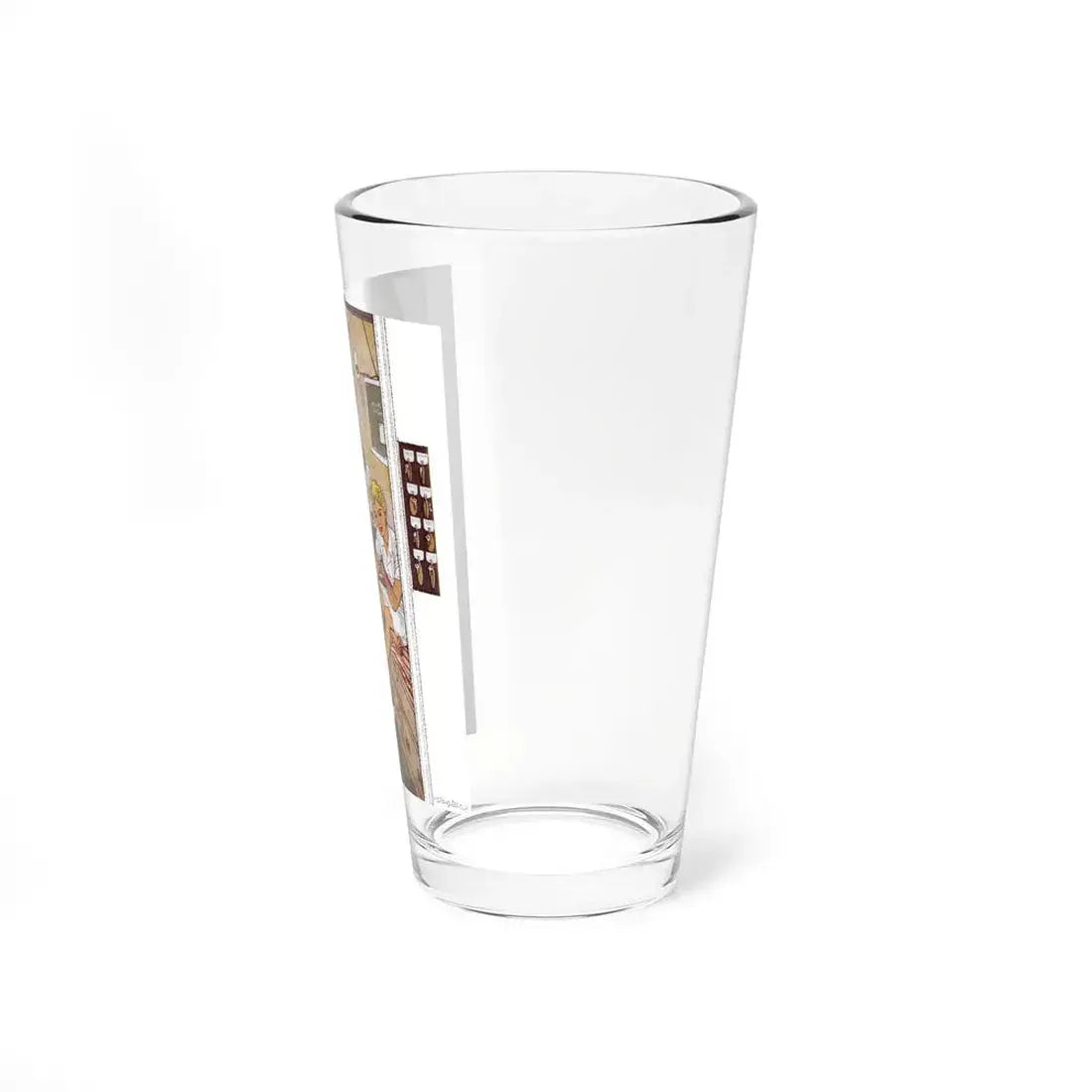 Asleep In The Deep (2), Cosmopolitan, February 1958 (Magazine Illustration) Pint Glass 16oz - Go Mug Yourself