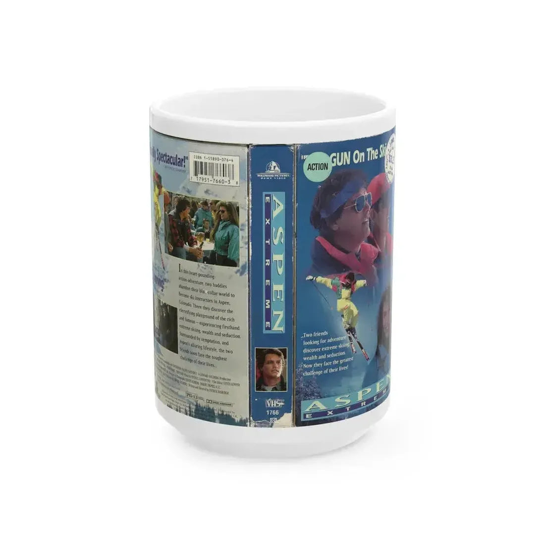 ASPEN EXTREME (VHS COVER) - White Coffee Mug 15oz - Go Mug Yourself