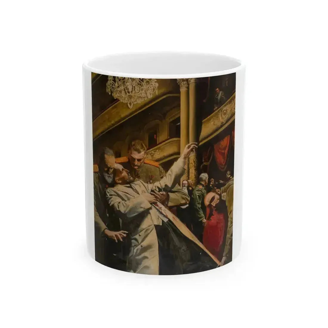Assassination of Stolypin, Life Magazine, January 27, 1958 - White Coffee Mug 11oz - Go Mug Yourself