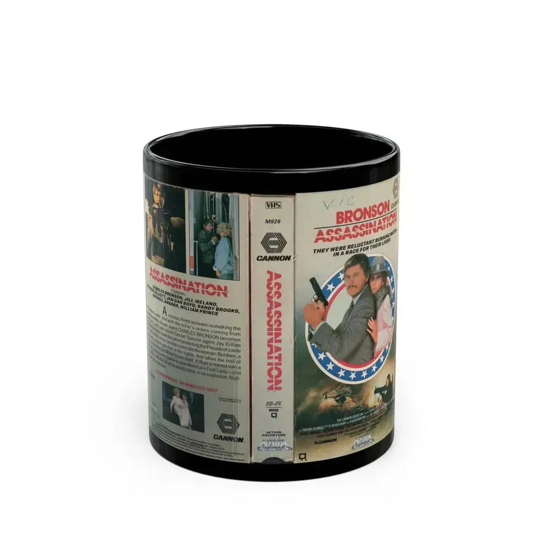 ASSASSINATION (VHS COVER) - Black Coffee Mug 11oz - Go Mug Yourself
