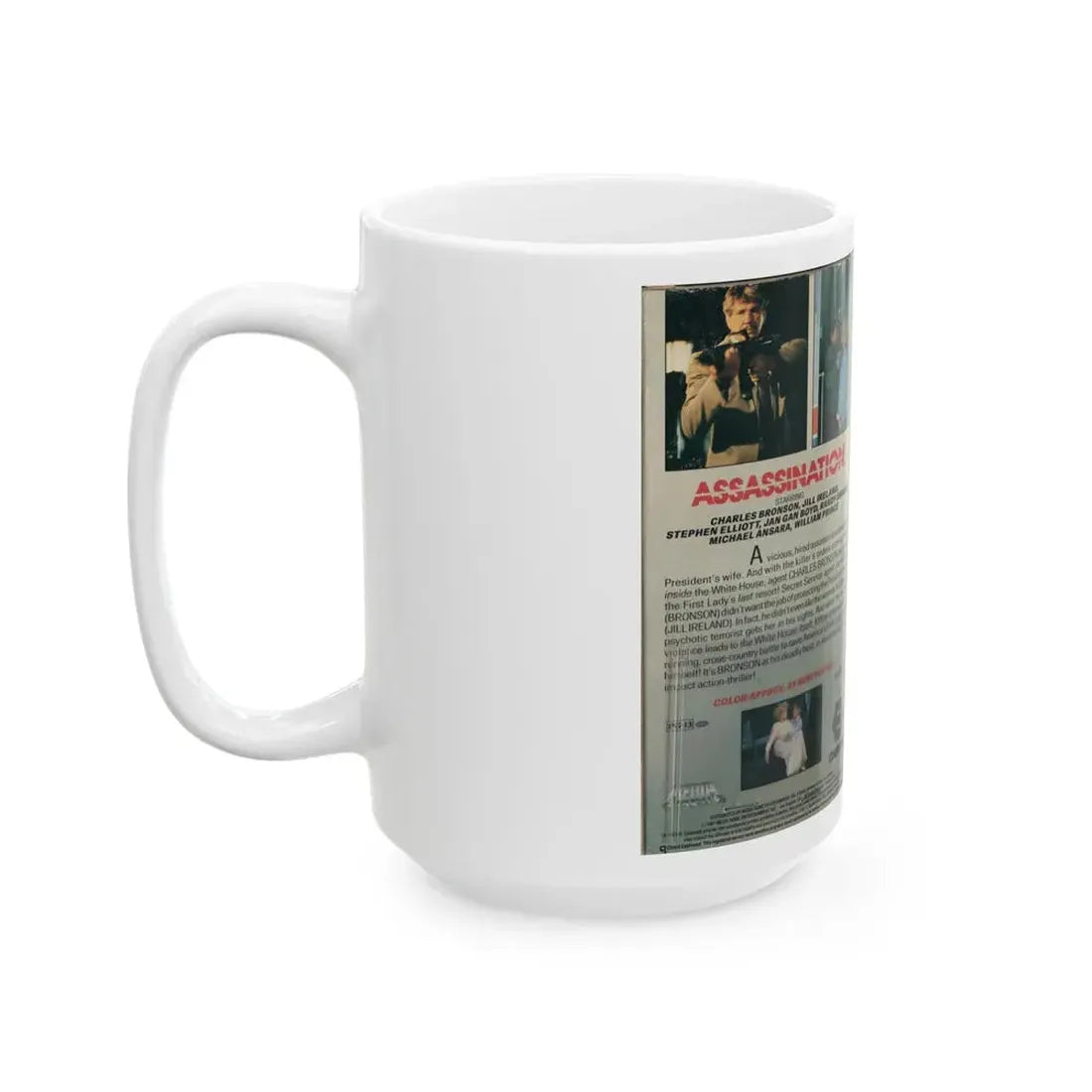 ASSASSINATION (VHS COVER) - White Coffee Mug - Go Mug Yourself
