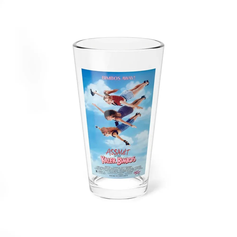 ASSAULT OF THE KILLER BIMBOS 1988 Movie Poster - Pint Glass 16oz 16oz - Go Mug Yourself