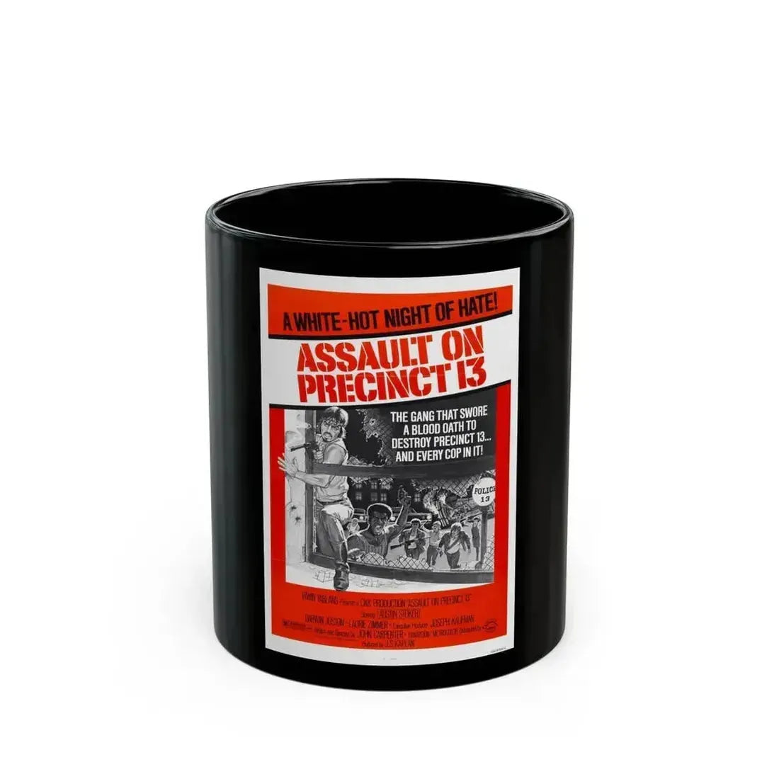 ASSAULT ON PRECINCT 13 1976 Movie Poster - Black Coffee Mug 11oz - Go Mug Yourself