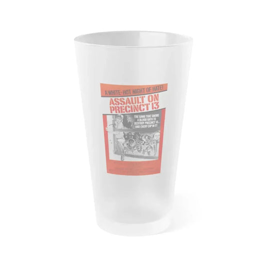 ASSAULT ON PRECINCT 13 1976 Movie Poster - Frosted Pint Glass 16oz Default Title - Go Mug Yourself