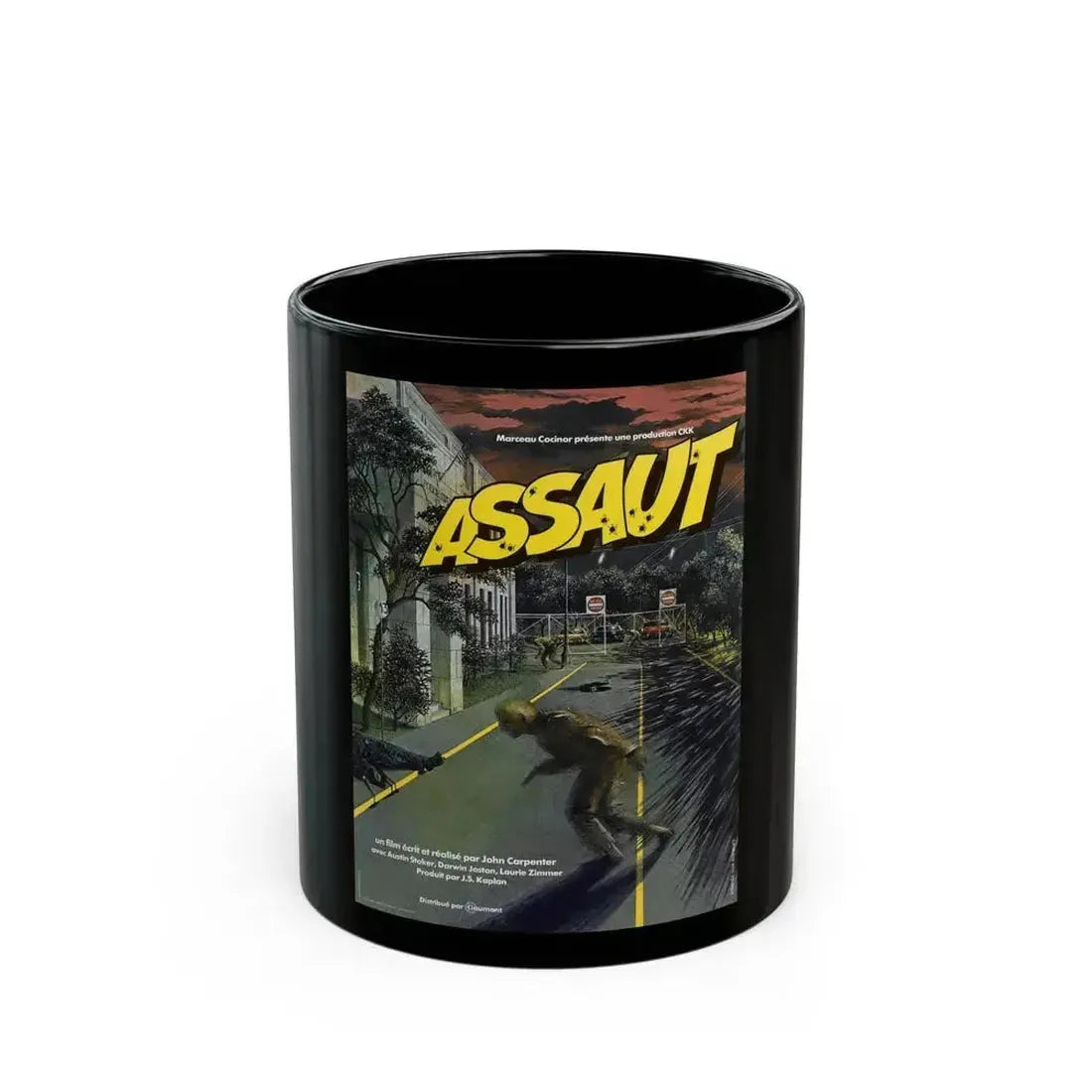 ASSAULT ON PRECINCT 13 (FRENCH) 1976 Movie Poster - Black Coffee Mug 11oz - Go Mug Yourself