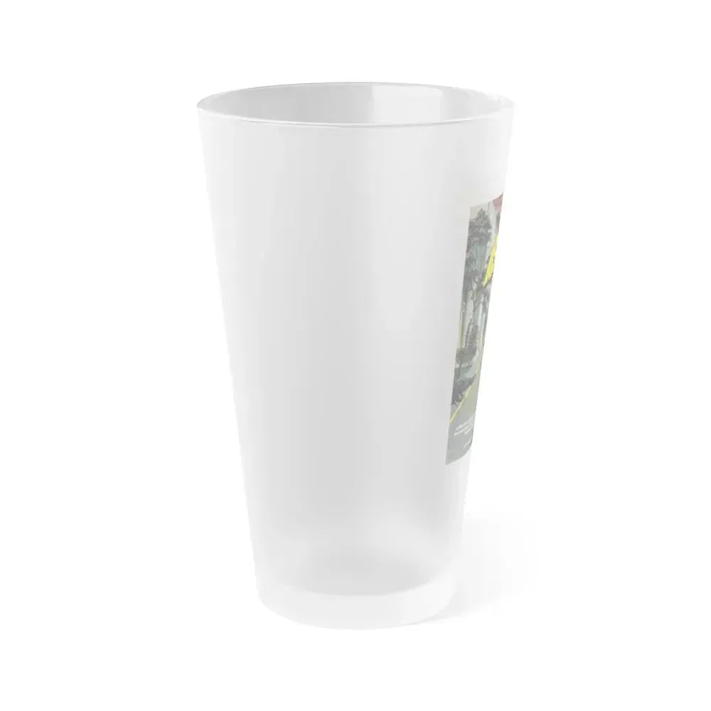ASSAULT ON PRECINCT 13 (FRENCH) 1976 Movie Poster - Frosted Pint Glass 16oz - Go Mug Yourself