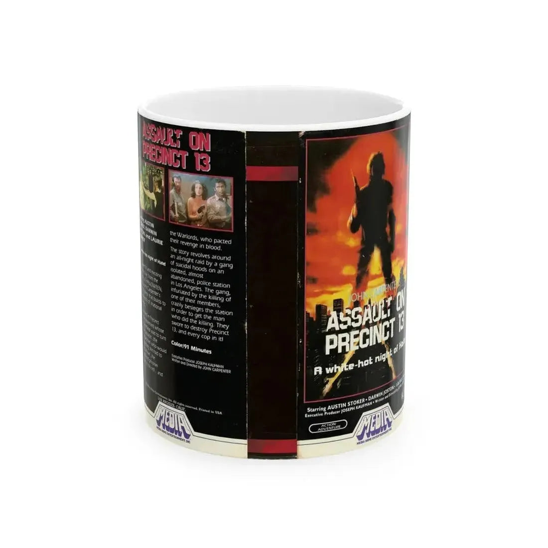 ASSAULT ON PRECINCT 13 (VHS COVER) - White Coffee Mug 11oz - Go Mug Yourself