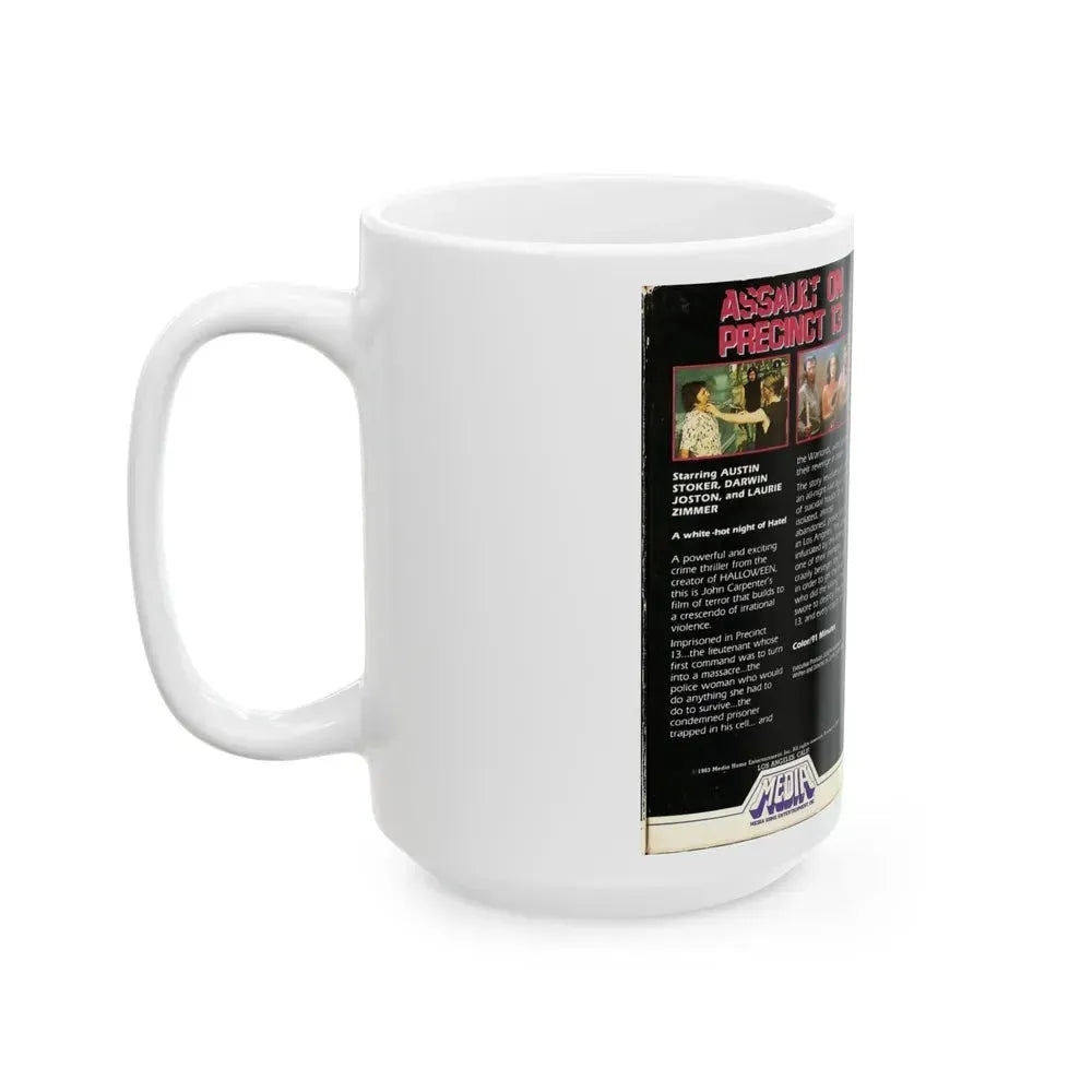 ASSAULT ON PRECINCT 13 (VHS COVER) - White Coffee Mug - Go Mug Yourself