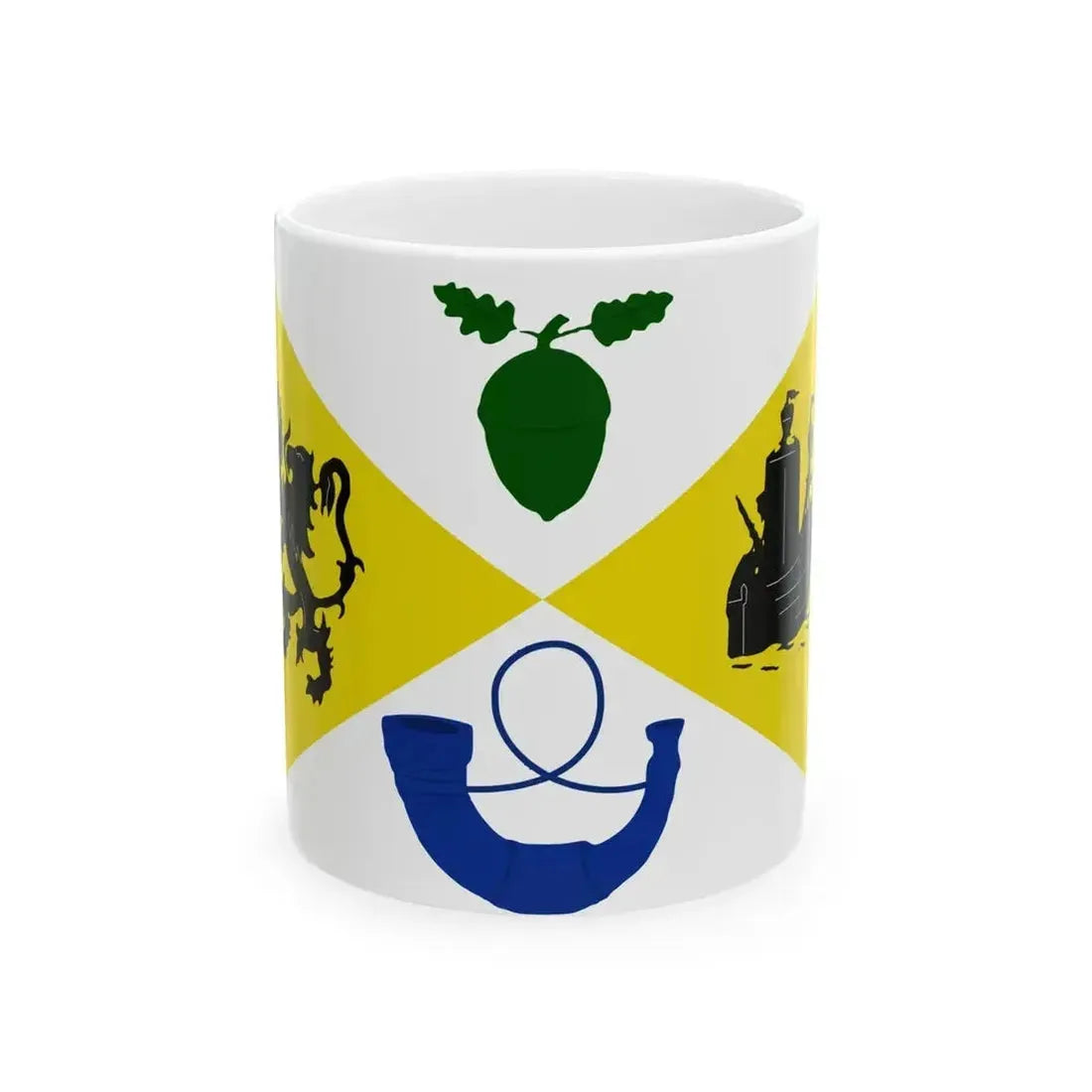 Assenede vlag (Belgium) White Coffee Mug 11oz - Go Mug Yourself