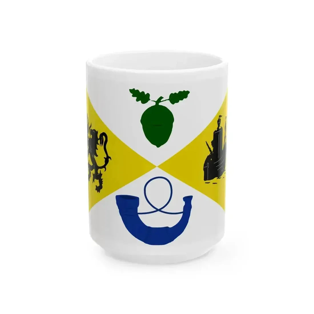 Assenede vlag (Belgium) White Coffee Mug 15oz - Go Mug Yourself