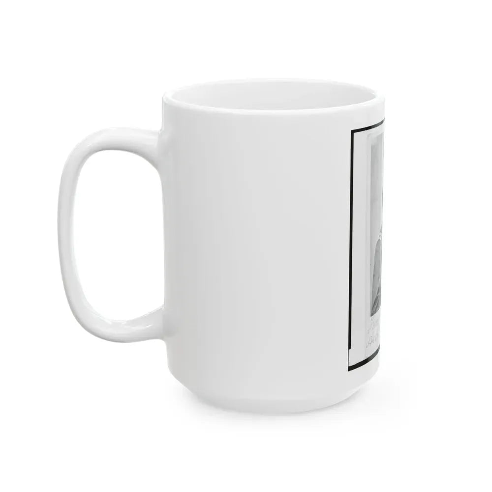 Assistant Adjunct General Temple Clark, Union Officer, Half-Length Portrait, Facing Right (U.S. Civil War) White Coffee Mug - Go Mug Yourself