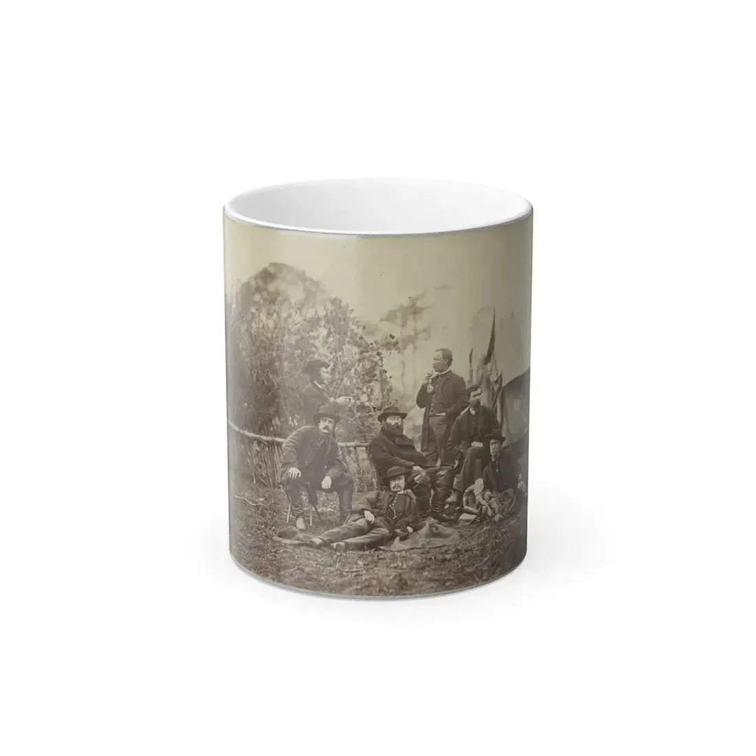 Assistant Engineers at Headquarters Army of Potomac, Brandy Station, Va., January, 1864 (U.S. Civil War) Color Changing Coffee Mug 11oz Default Title 11oz - Go Mug Yourself