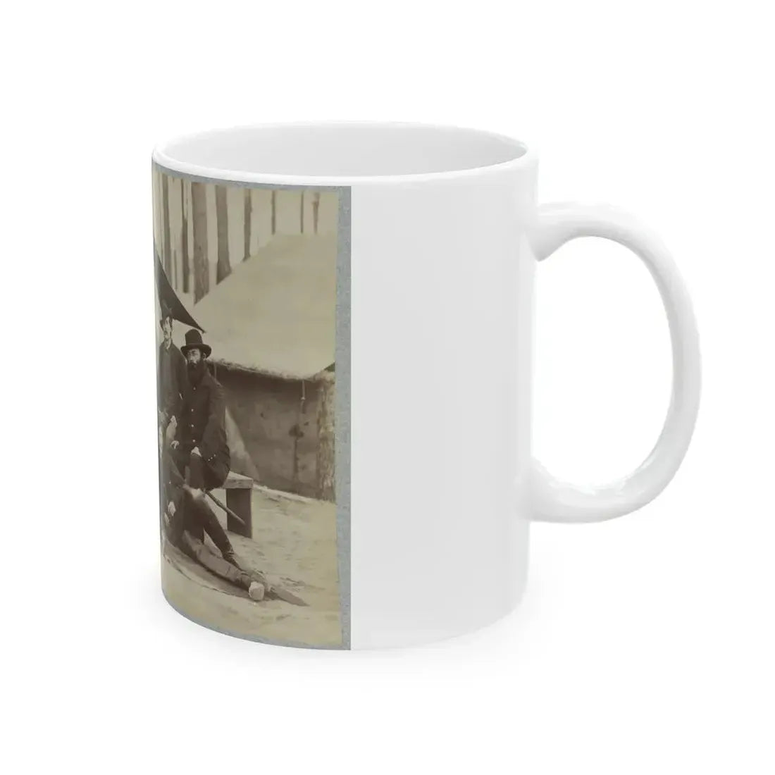 Assistant Engineers At Headquarters Army Of Potomac, November, 1864 (U.S. Civil War) White Coffee Mug - Go Mug Yourself