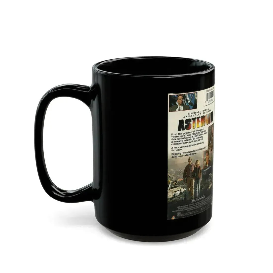 ASTEROID LIVE ENTERTAINMENT (VHS COVER) - Black Coffee Mug - Go Mug Yourself