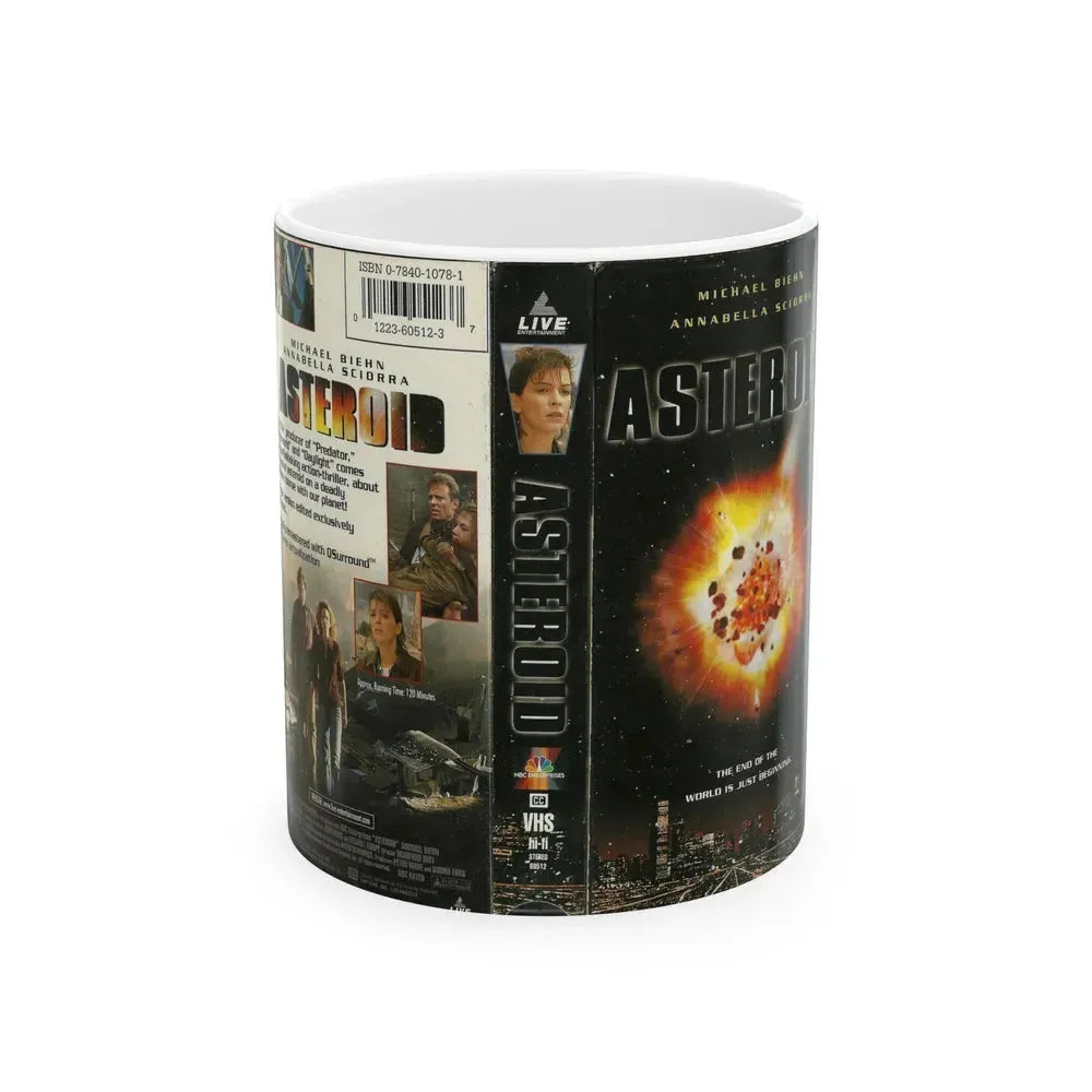 ASTEROID LIVE ENTERTAINMENT (VHS COVER) - White Coffee Mug 11oz - Go Mug Yourself
